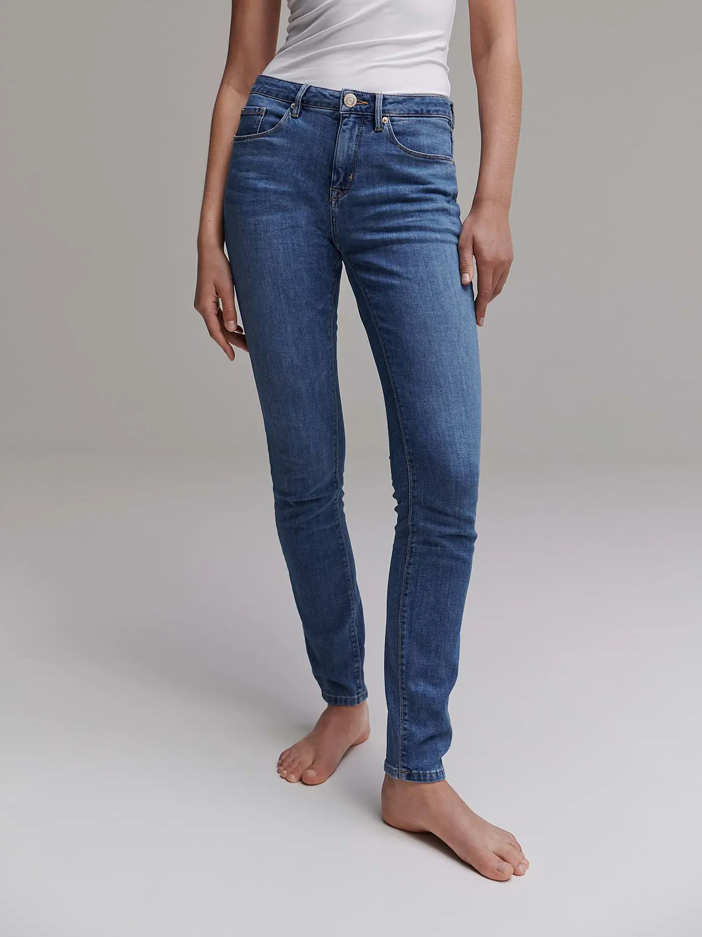 OPUS | Jeans Skinny Fit 7/8 ELMA OCEAN BLUE | 